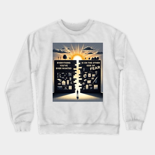 Conquer Fear: Gateway to Dreams Crewneck Sweatshirt by vk09design